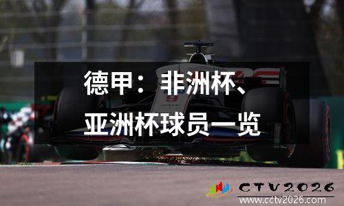 德甲：非洲杯、亚洲杯球员一览