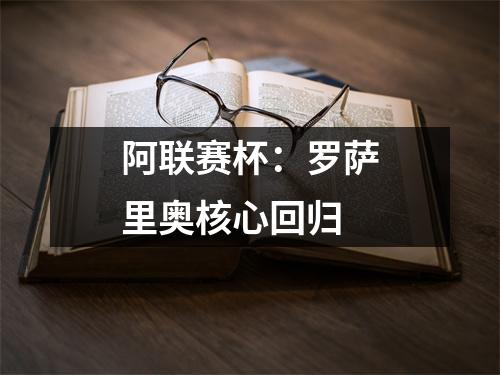 阿联赛杯：罗萨里奥核心回归