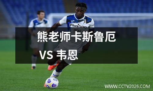 熊老师卡斯鲁厄 VS 韦恩