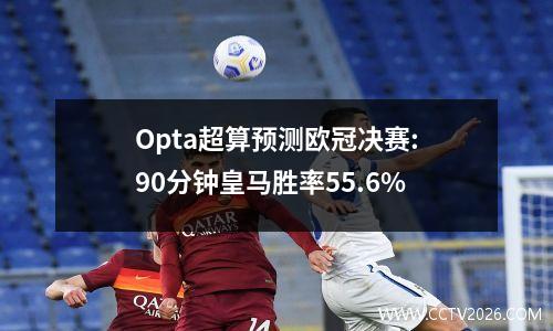 Opta超算预测欧冠决赛:90分钟皇马胜率55.6%