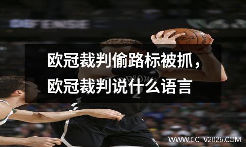 欧冠裁判偷路标被抓，欧冠裁判说什么语言