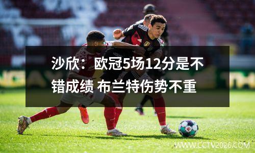 沙欣：欧冠5场12分是不错成绩 布兰特伤势不重
