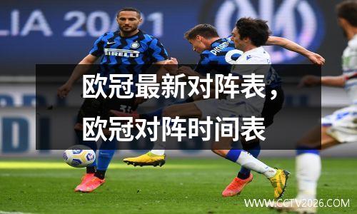 欧冠最新对阵表，欧冠对阵时间表