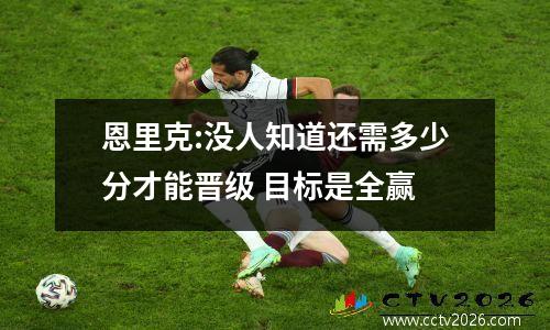 恩里克:没人知道还需多少分才能晋级 目标是全赢