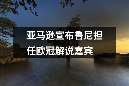 亚马逊宣布鲁尼担任欧冠解说嘉宾