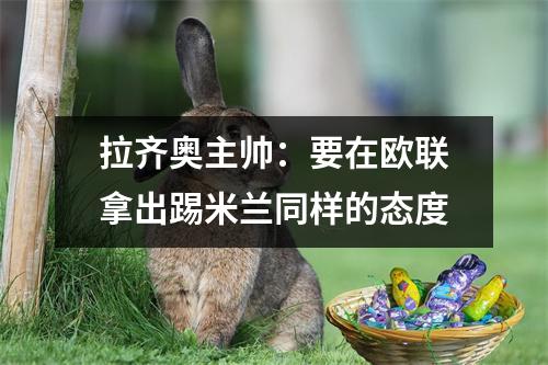 拉齐奥主帅：要在欧联拿出踢米兰同样的态度