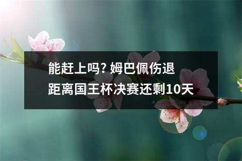 能赶上吗? 姆巴佩伤退 距离国王杯决赛还剩10天