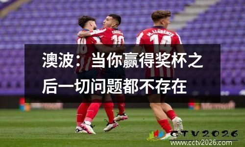 澳波：当你赢得奖杯之后一切问题都不存在