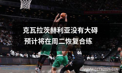 克瓦拉茨赫利亚没有大碍  预计将在周二恢复合练