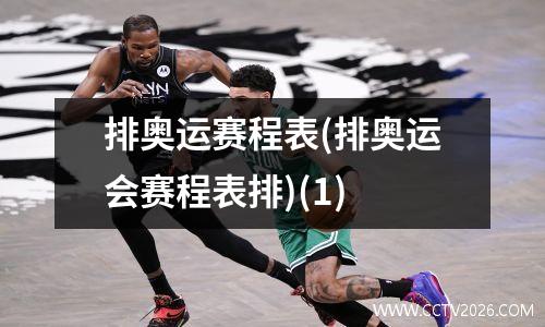 排奥运赛程表(排奥运会赛程表排)(1)