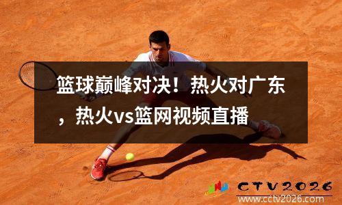 篮球巅峰对决！热火对广东，热火vs篮网视频直播