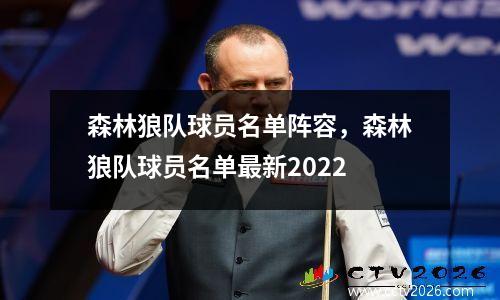 森林狼队球员名单阵容，森林狼队球员名单最新2022