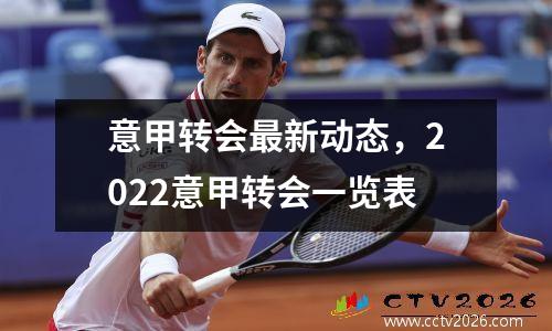 意甲转会最新动态，2022意甲转会一览表
