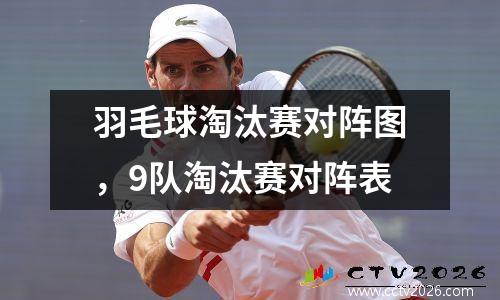 羽毛球淘汰赛对阵图，9队淘汰赛对阵表