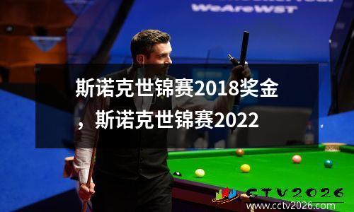 斯诺克世锦赛2018奖金，斯诺克世锦赛2022