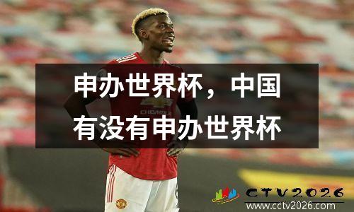 申办世界杯，中国有没有申办世界杯