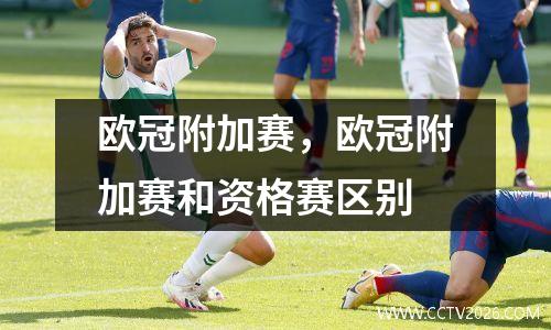 欧冠附加赛，欧冠附加赛和资格赛区别