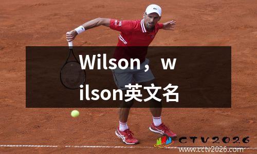 Wilson，wilson英文名