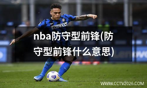 nba防守型前锋(防守型前锋什么意思)