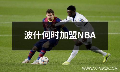 波什何时加盟NBA
