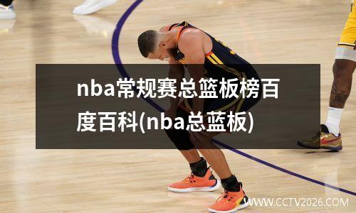 nba常规赛总篮板榜百度百科(nba总蓝板)