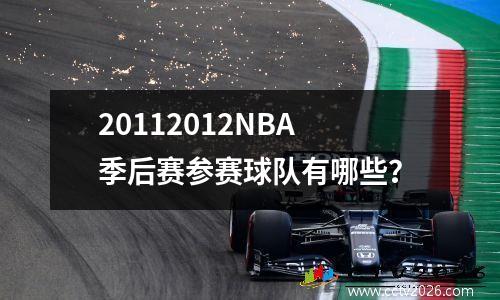 20112012NBA季后赛参赛球队有哪些？