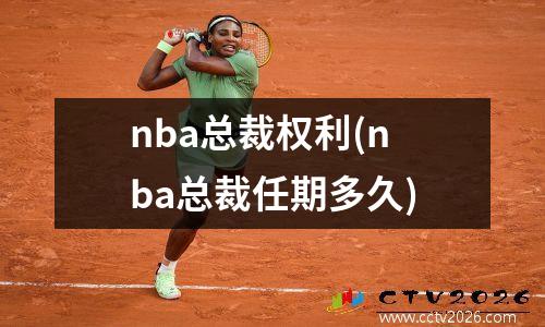 nba总裁权利(nba总裁任期多久)