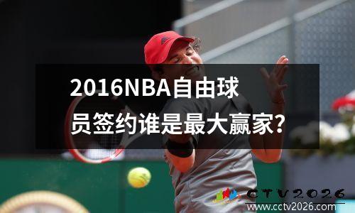 2016NBA自由球员签约谁是最大赢家？