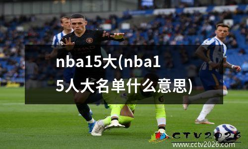 nba15大(nba15人大名单什么意思)