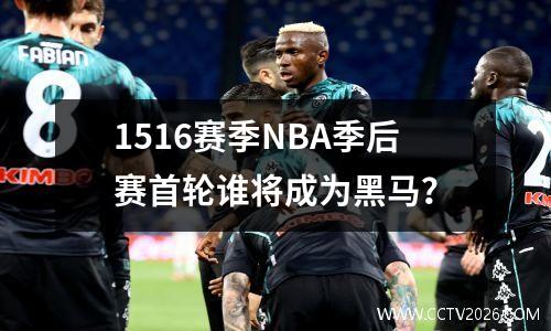 1516赛季NBA季后赛首轮谁将成为黑马？