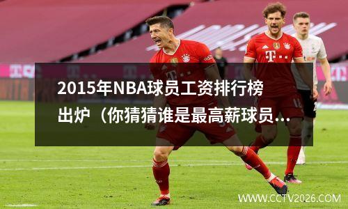 2015年NBA球员工资排行榜出炉（你猜猜谁是最高薪球员？）