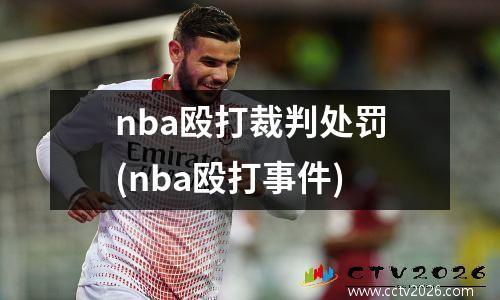 nba殴打裁判处罚(nba殴打事件)