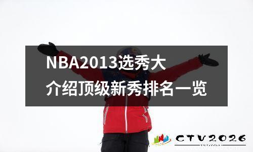 NBA2013选秀大介绍顶级新秀排名一览