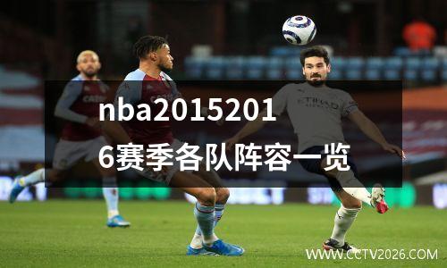 nba20152016赛季各队阵容一览