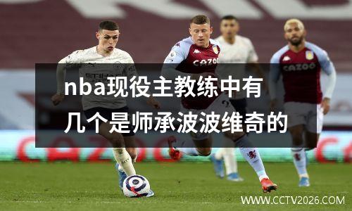 nba现役主教练中有几个是师承波波维奇的