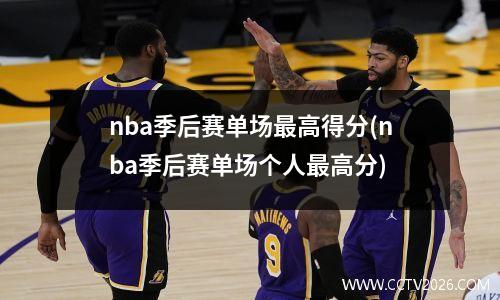 nba季后赛单场最高得分(nba季后赛单场个人最高分)