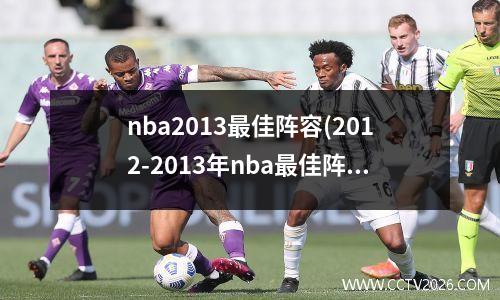 nba2013最佳阵容(2012-2013年nba最佳阵容)