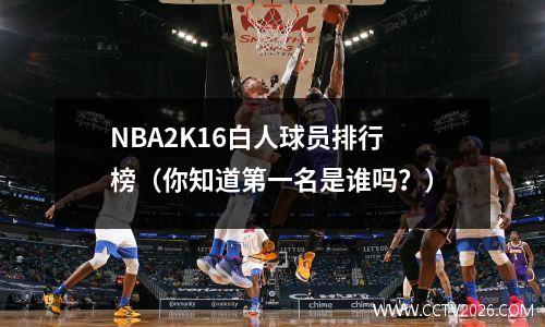 NBA2K16白人球员排行榜（你知道第一名是谁吗？）