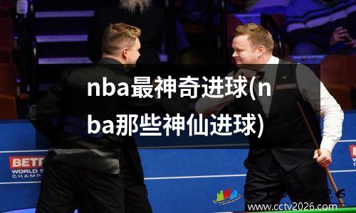 nba最神奇进球(nba那些神仙进球)