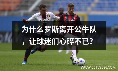 为什么罗斯离开公牛队，让球迷们心碎不已？