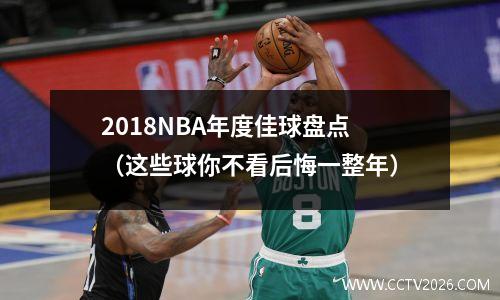 2018NBA年度佳球盘点（这些球你不看后悔一整年）