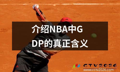 介绍NBA中GDP的真正含义