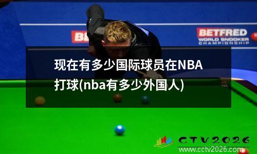 现在有多少国际球员在NBA打球(nba有多少外国人)