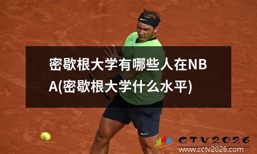 密歇根大学有哪些人在NBA(密歇根大学什么水平)