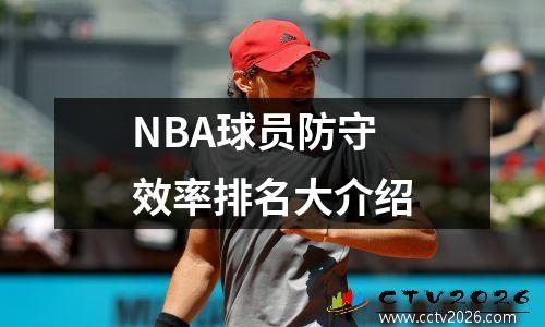 NBA球员防守效率排名大介绍