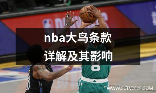 nba大鸟条款详解及其影响