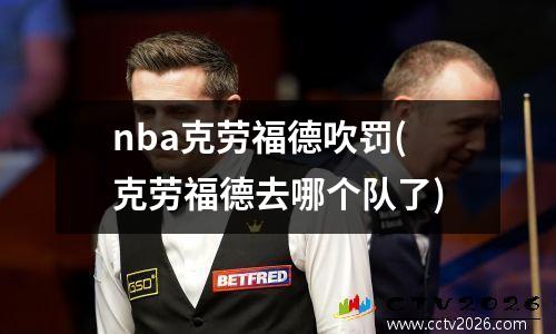 nba克劳福德吹罚(克劳福德去哪个队了)