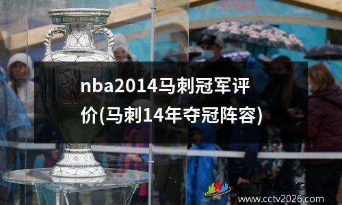 nba2014马刺冠军评价(马刺14年夺冠阵容)