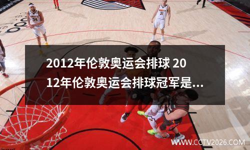 2012年伦敦奥运会排球 2012年伦敦奥运会排球冠军是谁