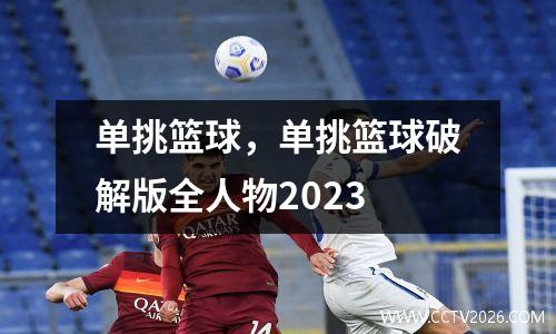 单挑篮球，单挑篮球破解版全人物2023